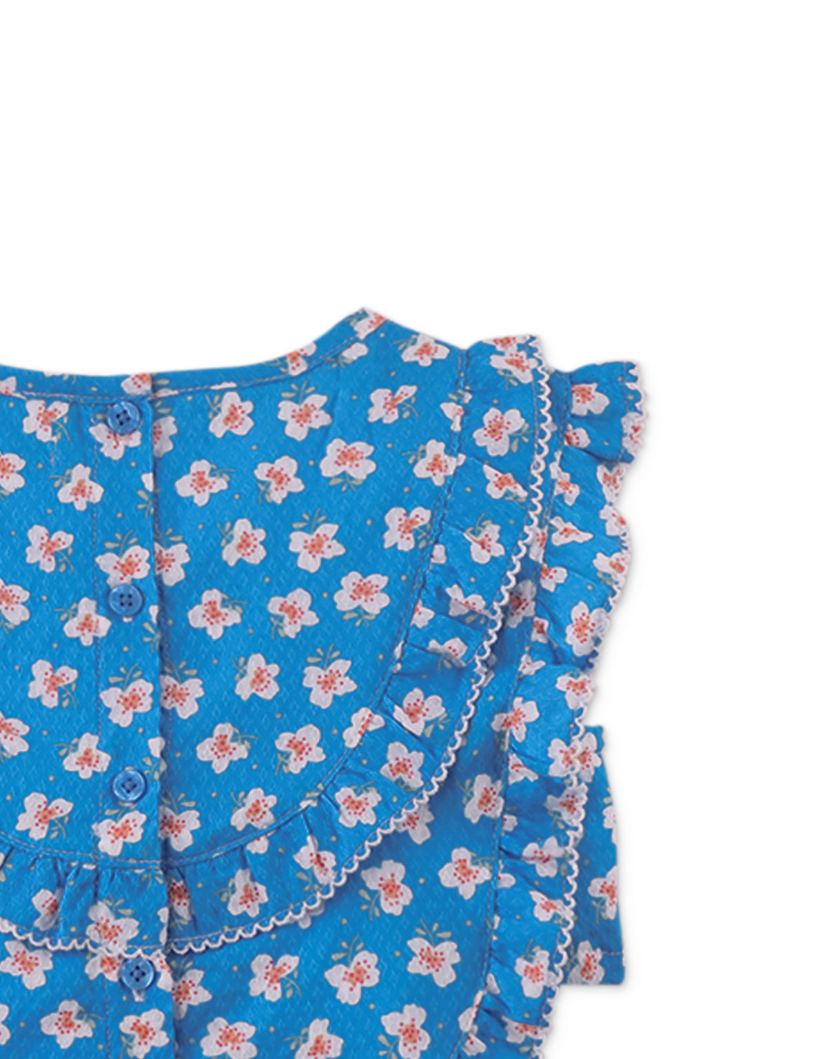 Girls Nickie Top With Double Ruffles