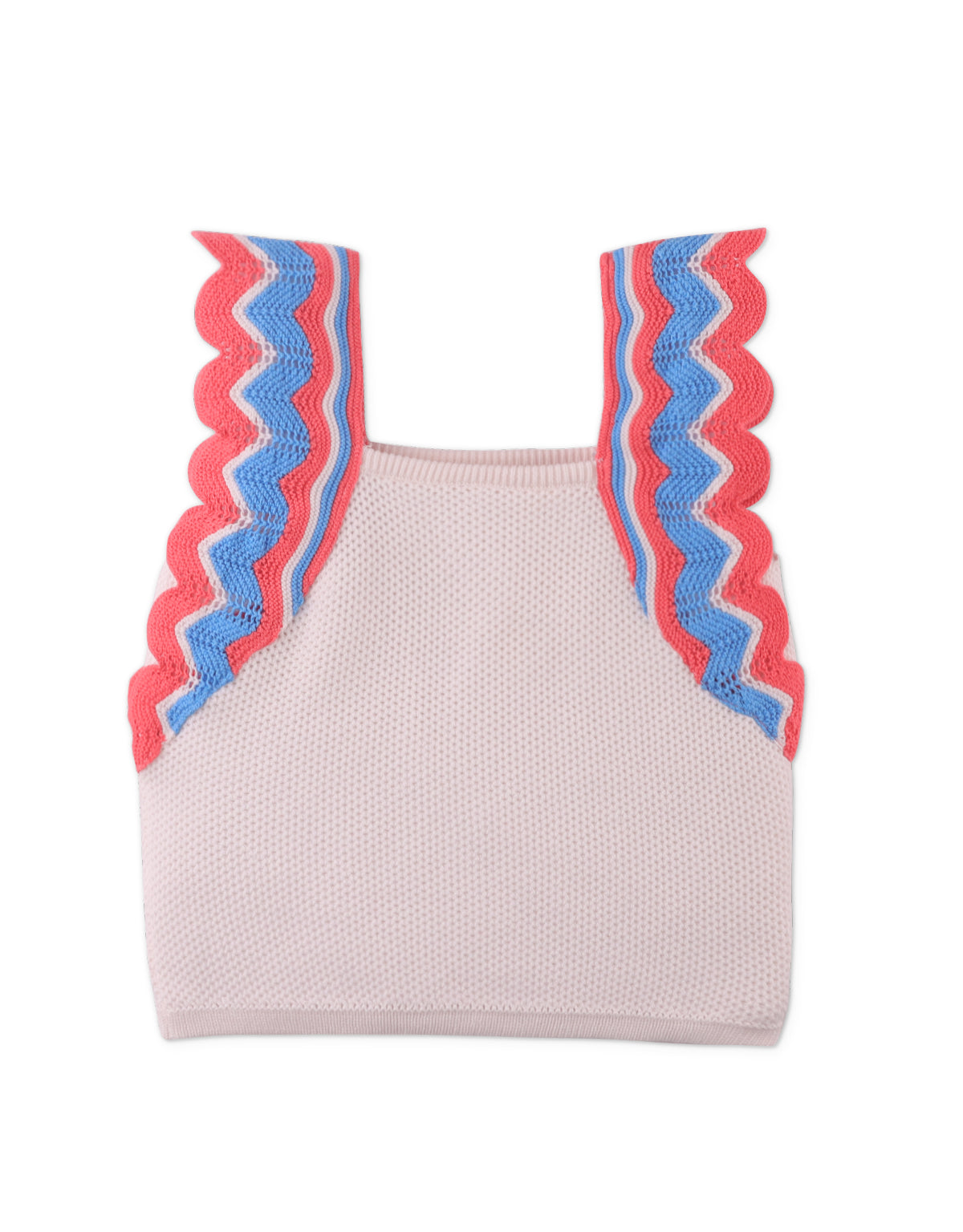 Girls Giselle Knitted Top With Scallop Details