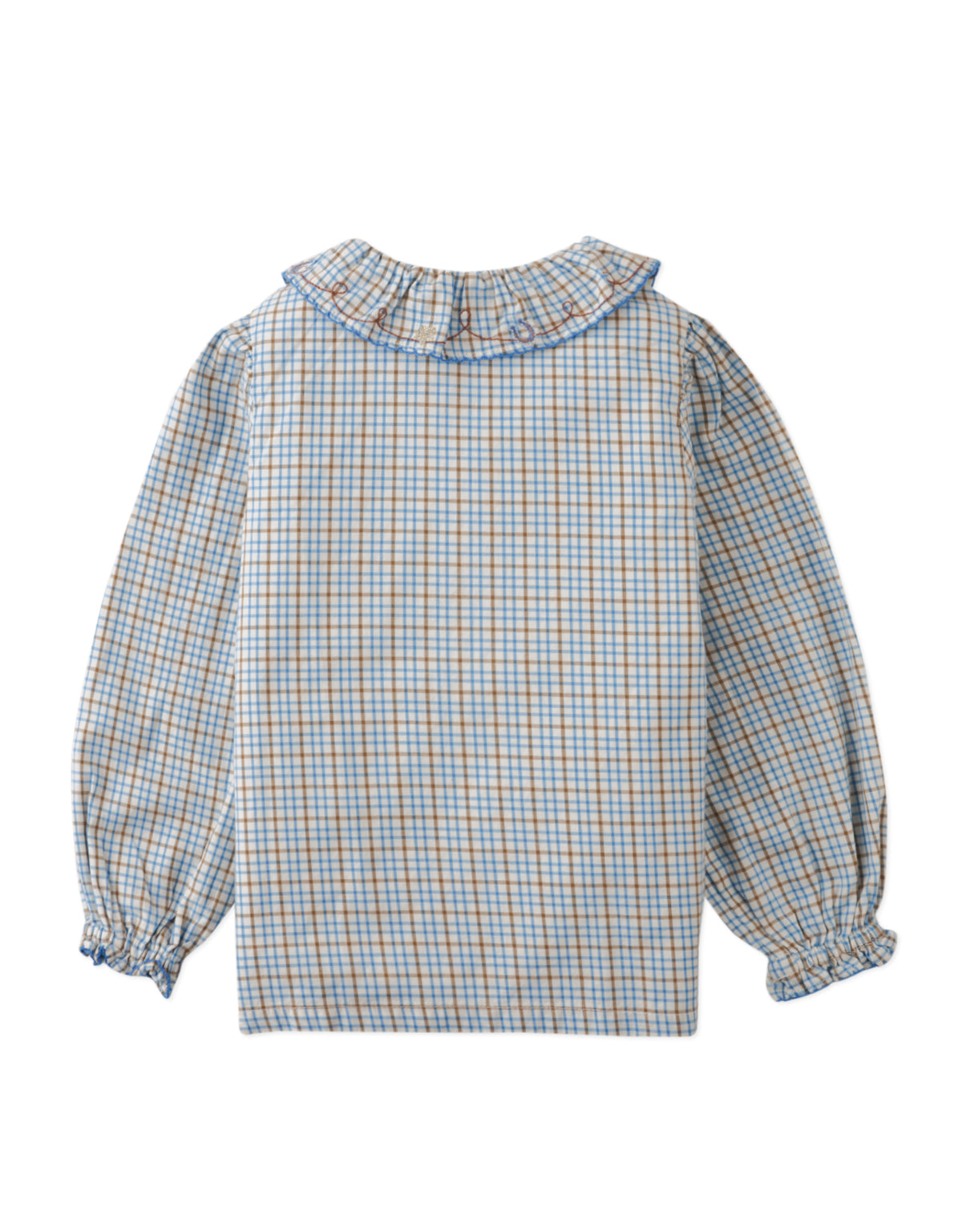 Laurel Long Sleeve Blouse with Embroidered Horse
