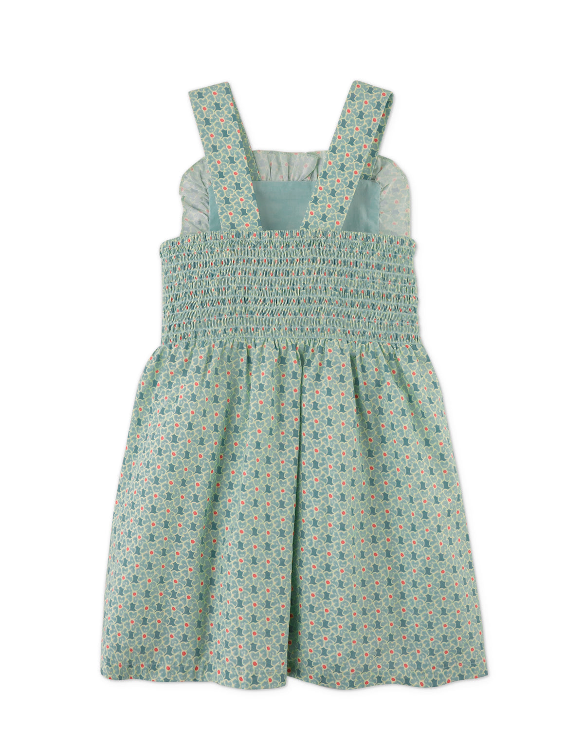 Girls Noemi Apron Dress With Ruffles