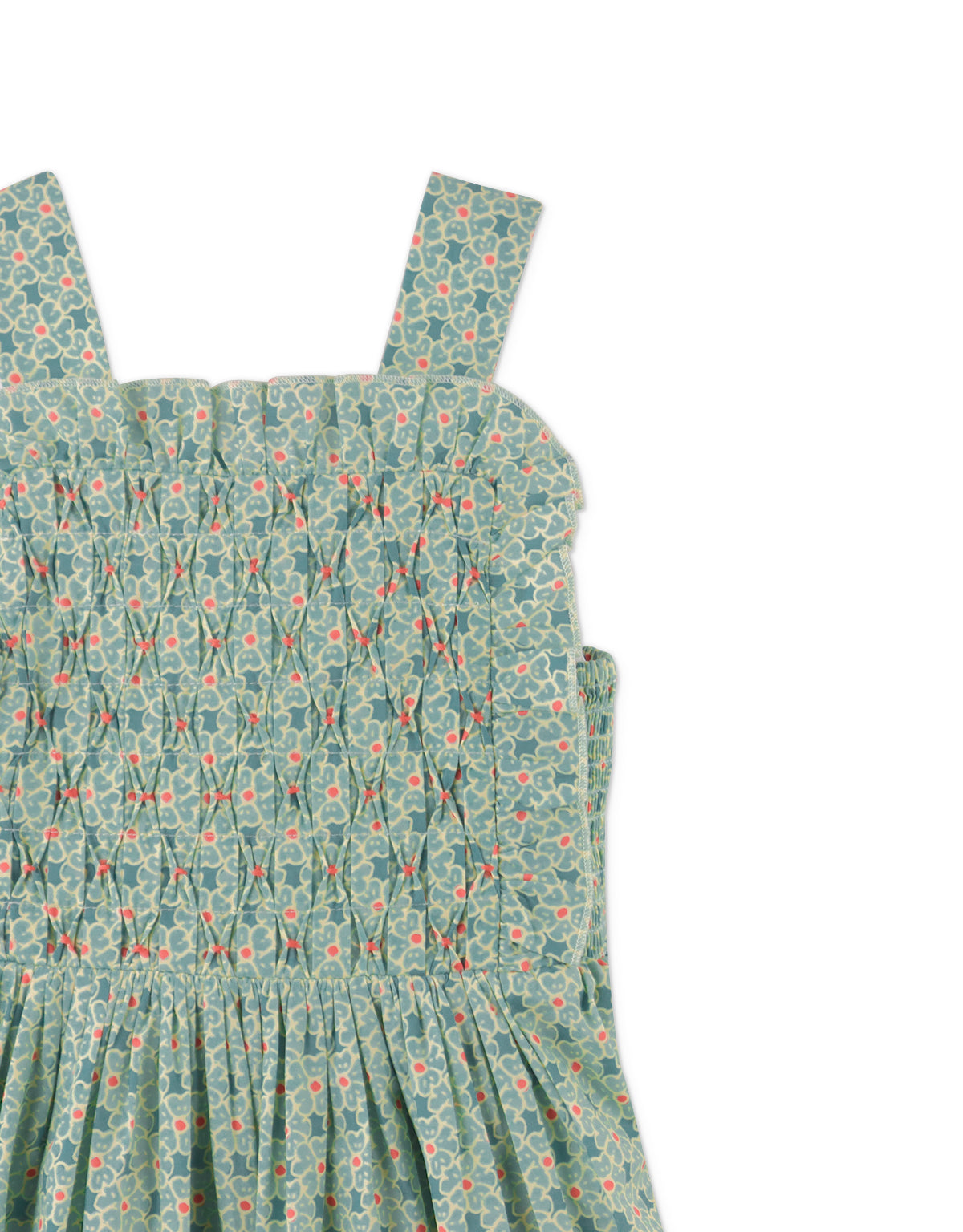Girls Noemi Apron Dress With Ruffles