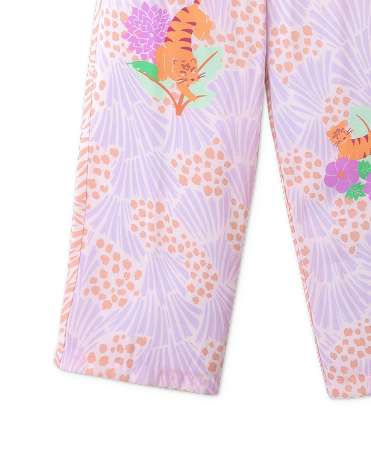 Girls Shiv Pants With Tiger Print