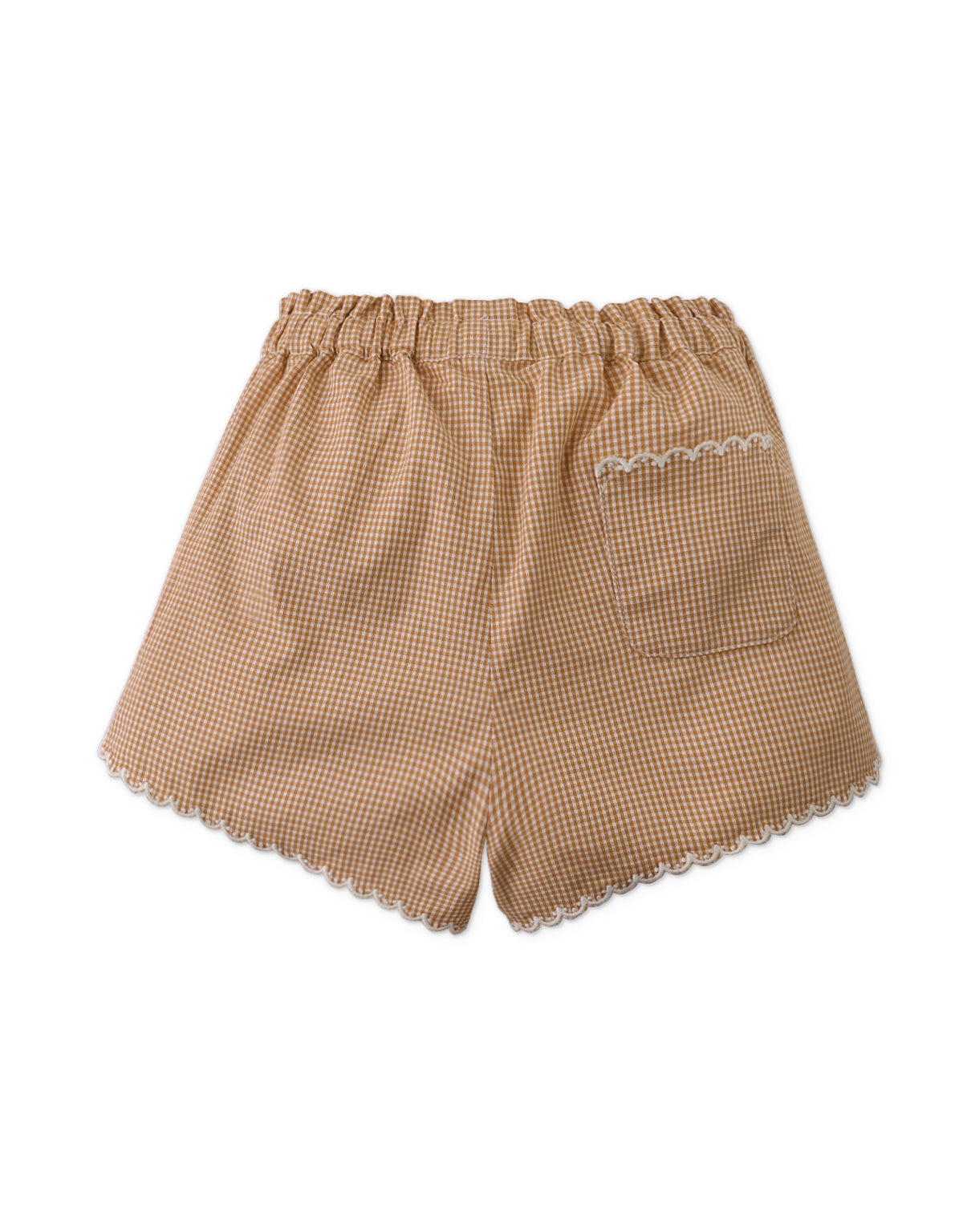 Girls Mimi Gingham Shorts With Front Pockets