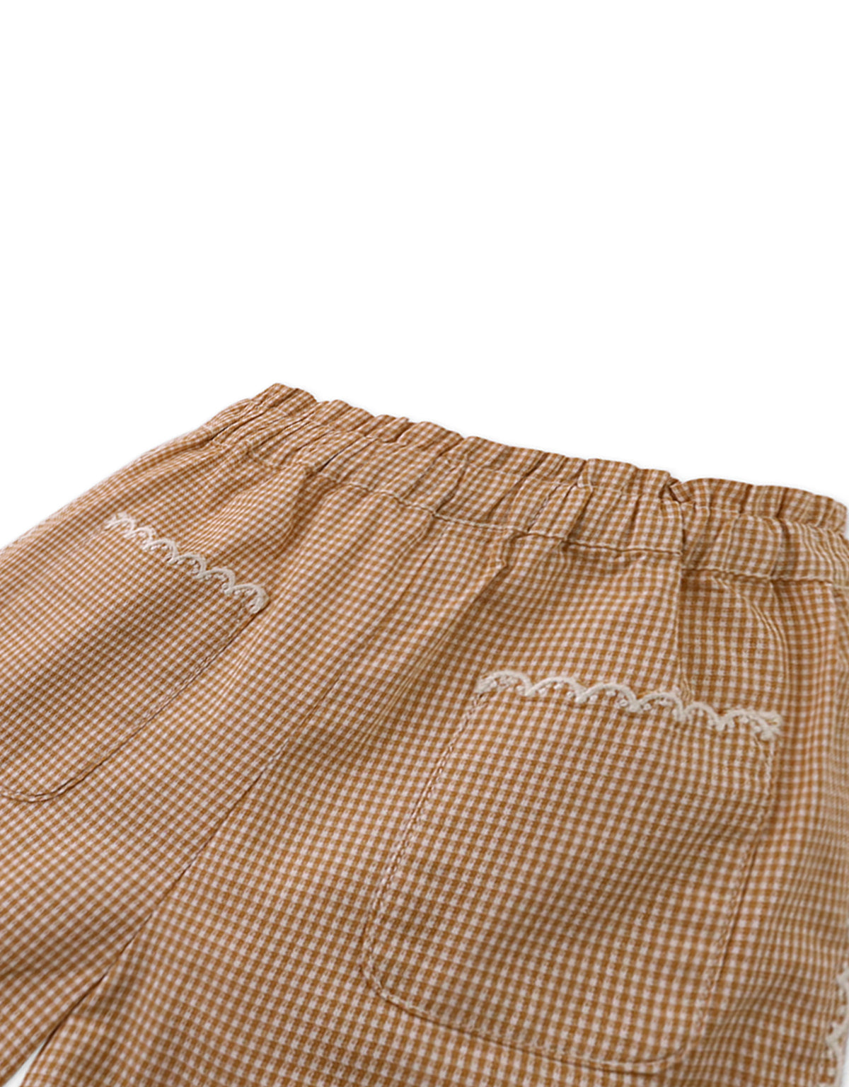 Girls Mimi Gingham Shorts With Front Pockets