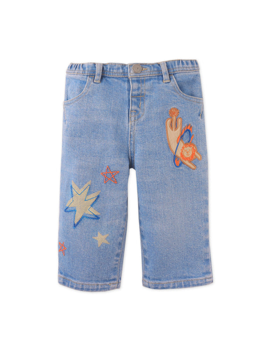 Baby Boys Archie Straight Fit Pants With Circus Lion Print