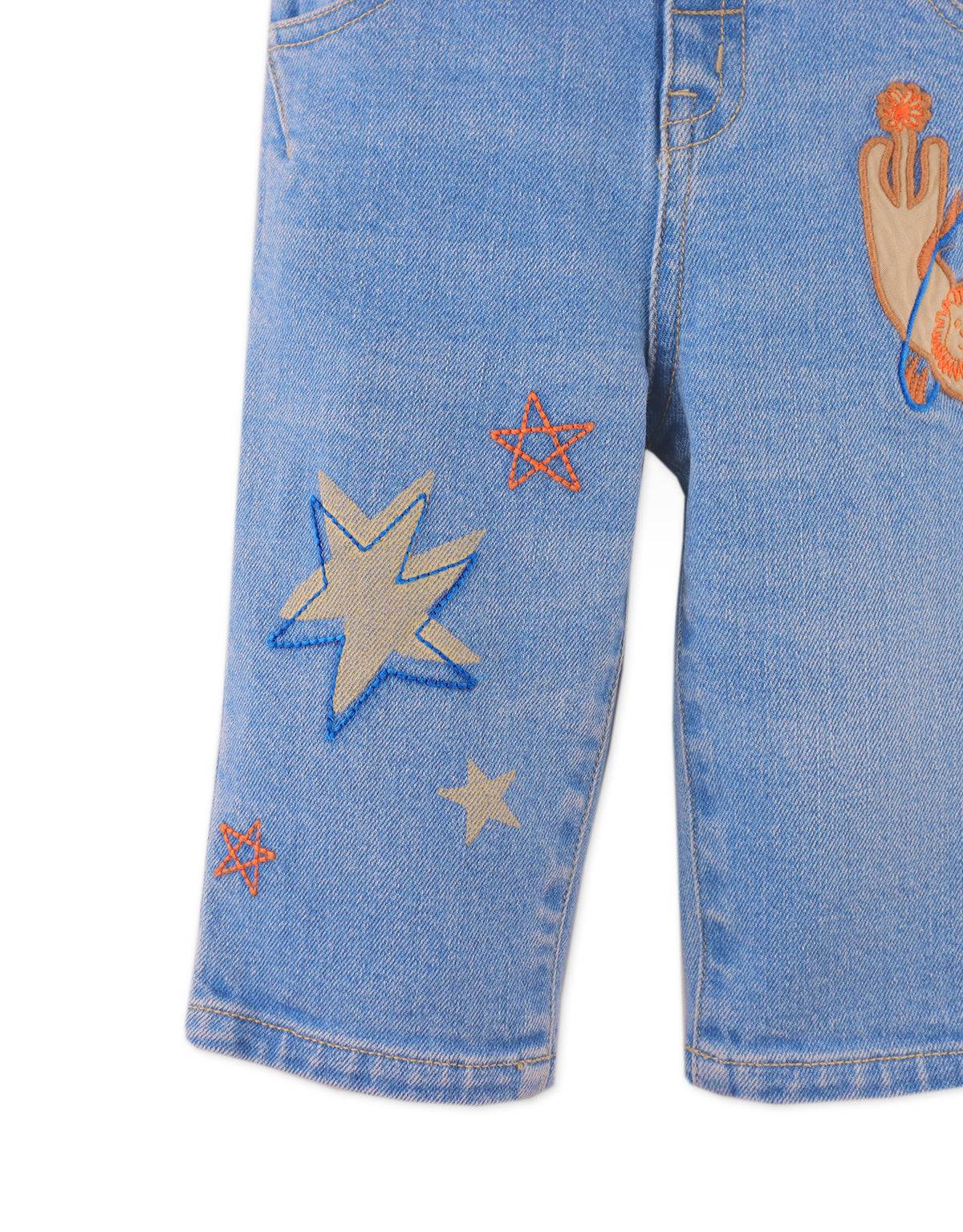 Baby Boys Archie Straight Fit Pants With Circus Lion Print