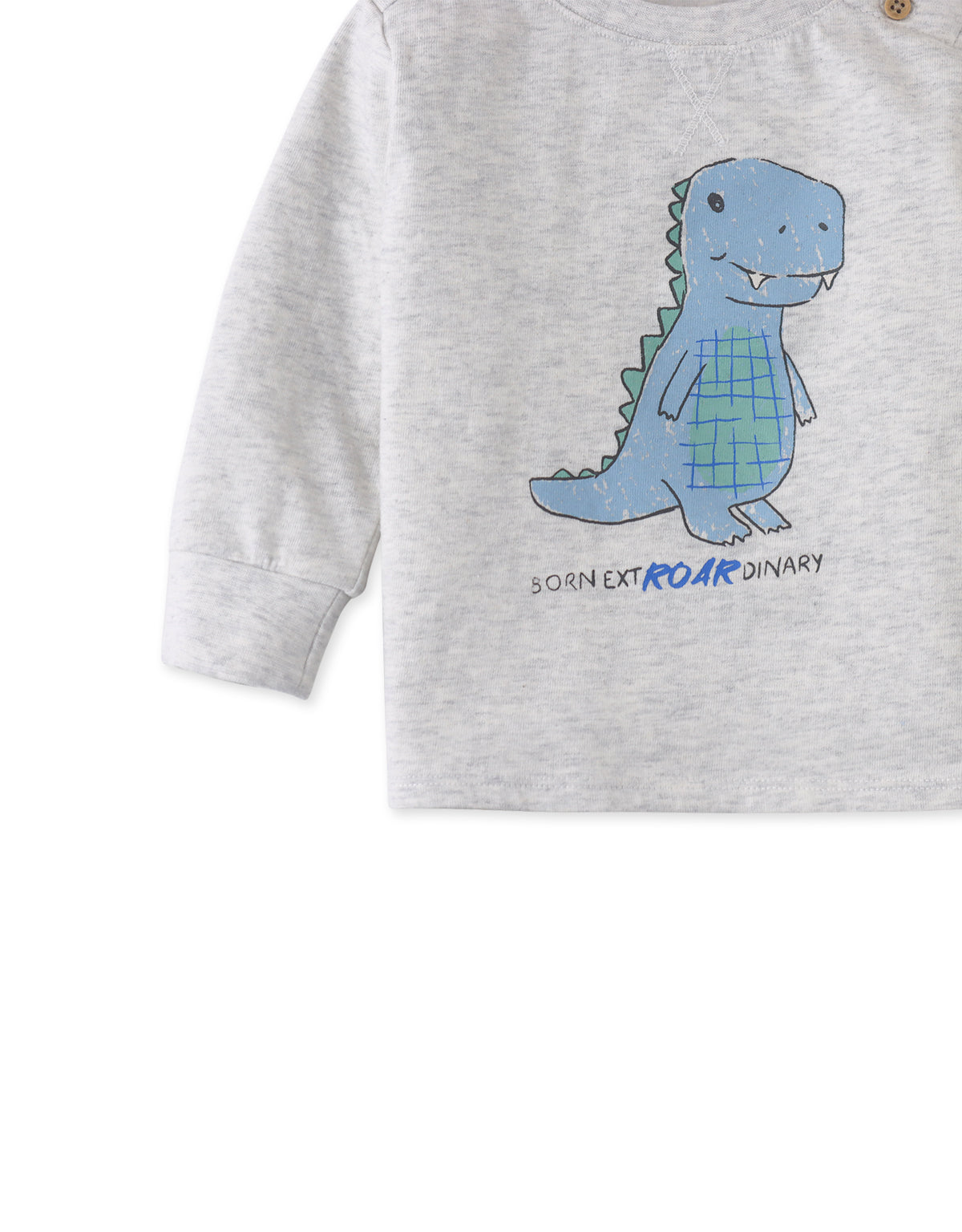 Baby Kael Long Sleeve T-Shirt with Baby Dino