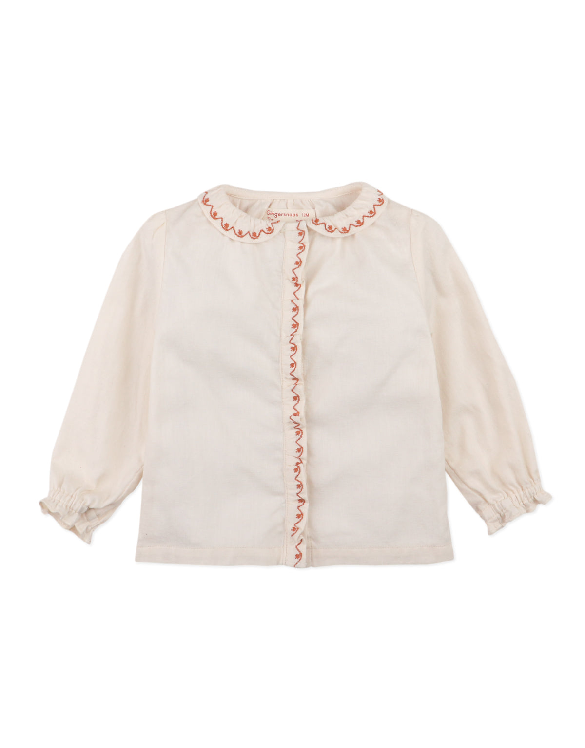 Baby Sarah Long Sleeve Blouse with Ruffles