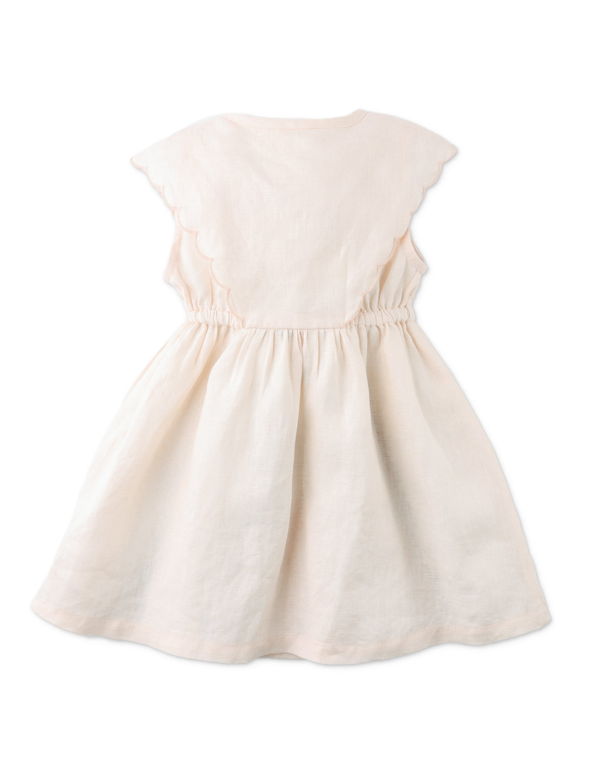 Baby Girls Daphne Dress With Scallop Details