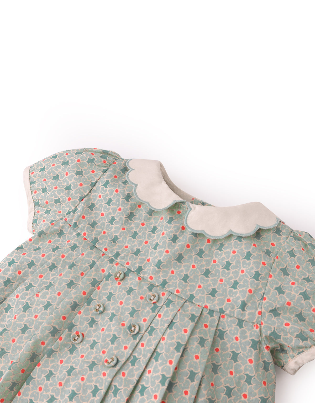 Baby Girls Norah Dress With Embroidered Collar
