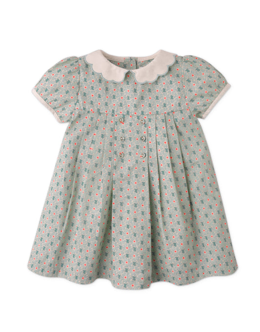 Baby Girls Norah Dress With Embroidered Collar