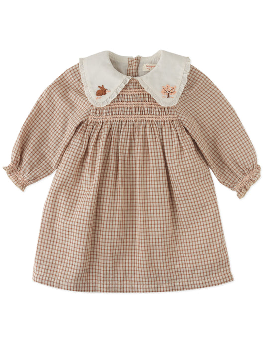 Baby Jonesy Smocked Dress with Bunny and Tree