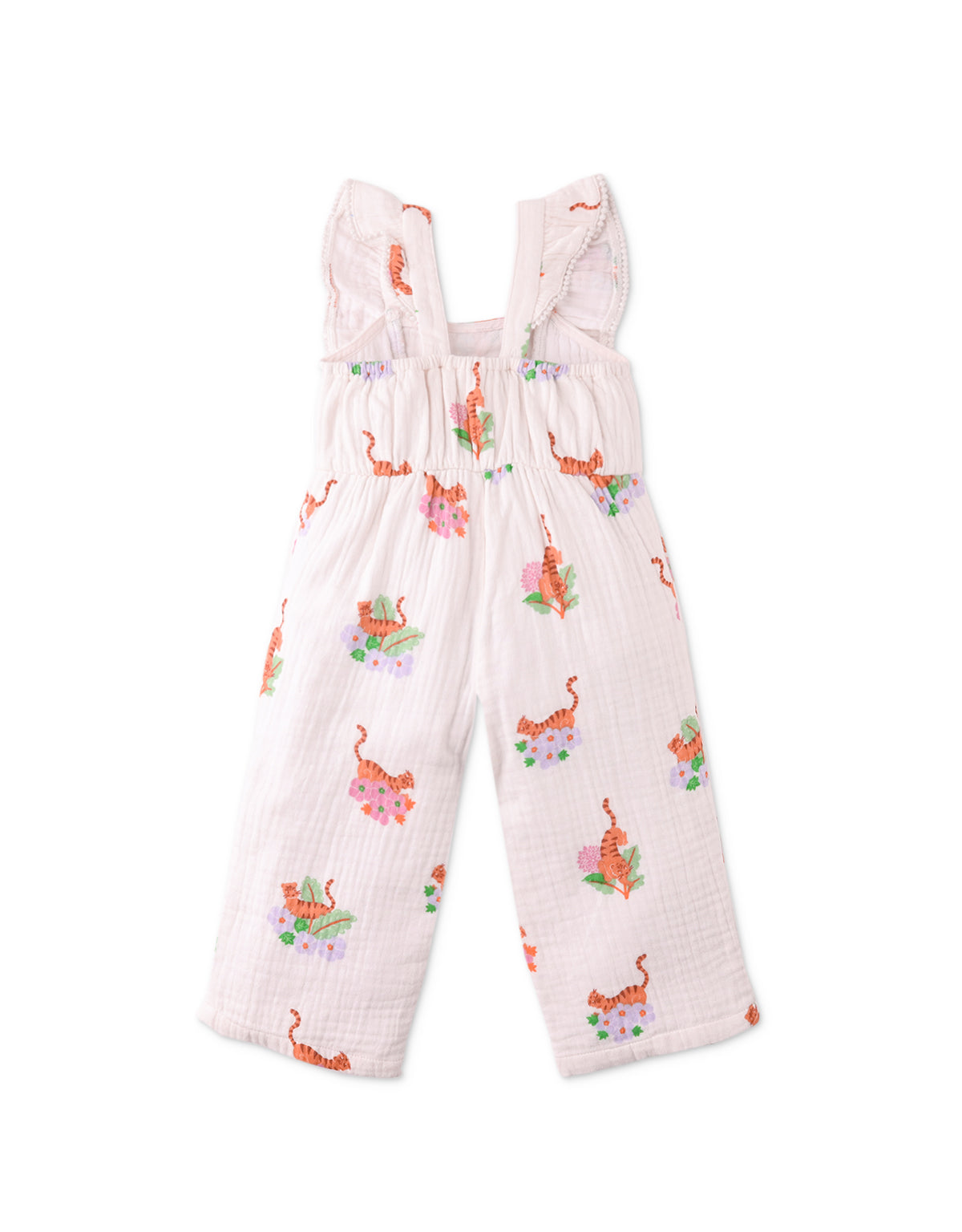 Baby Girls Mini Ivana Jumpsuit In Tiger Print