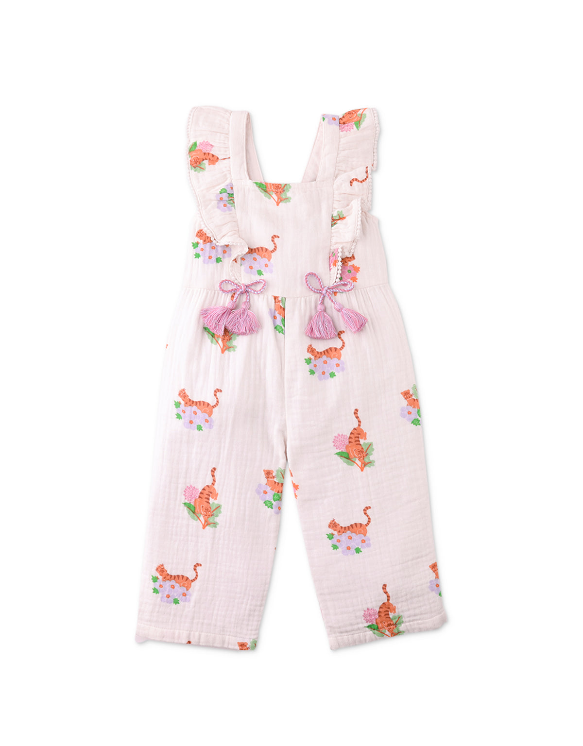 Baby Girls Mini Ivana Jumpsuit In Tiger Print