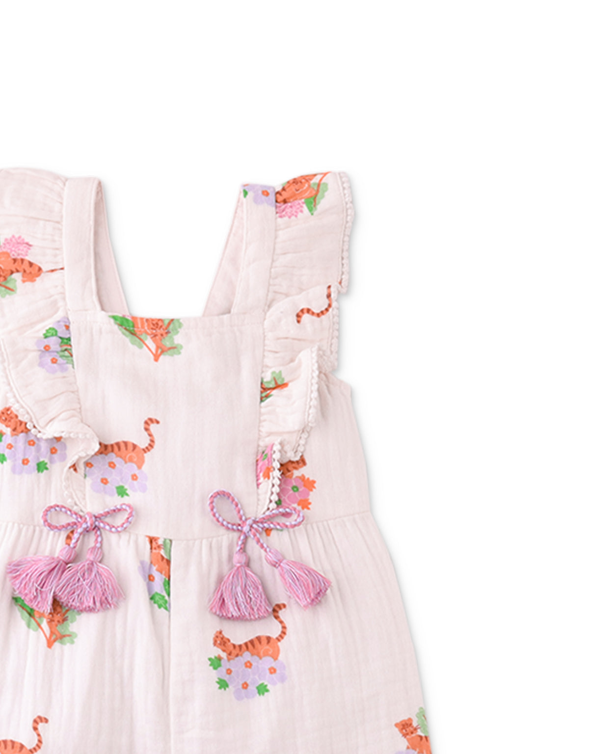 Baby Girls Mini Ivana Jumpsuit In Tiger Print