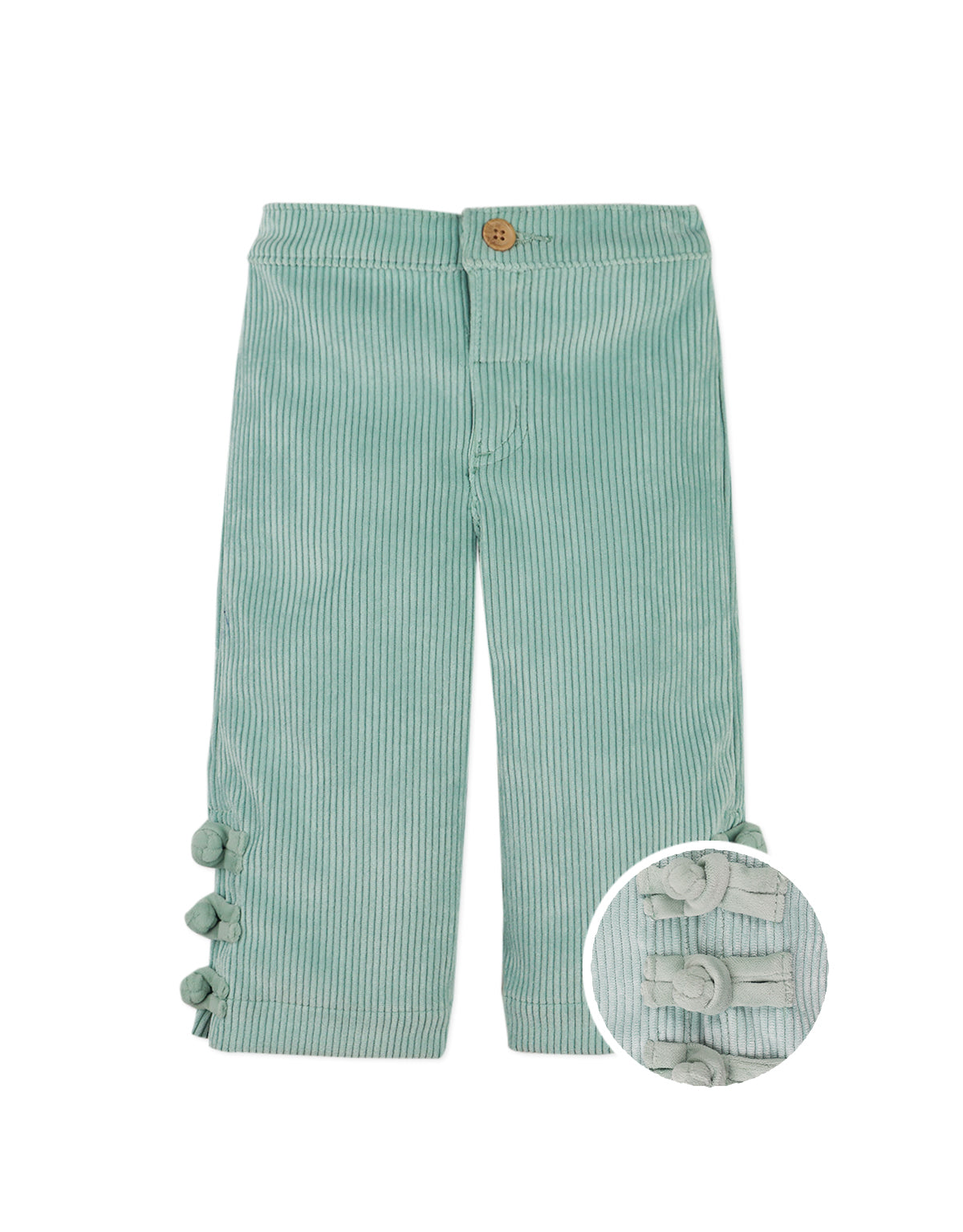 Baby Arielle Side Slits and Chinese Button Closure