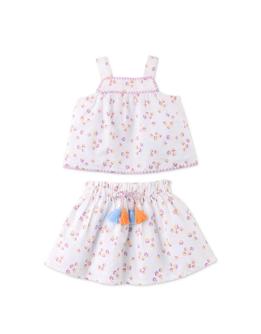 Baby Girls Odessa Top And Skirt Set