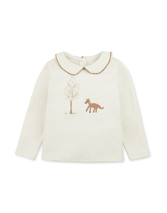 Baby Claire Long Sleeve Tee with Horse and Tree