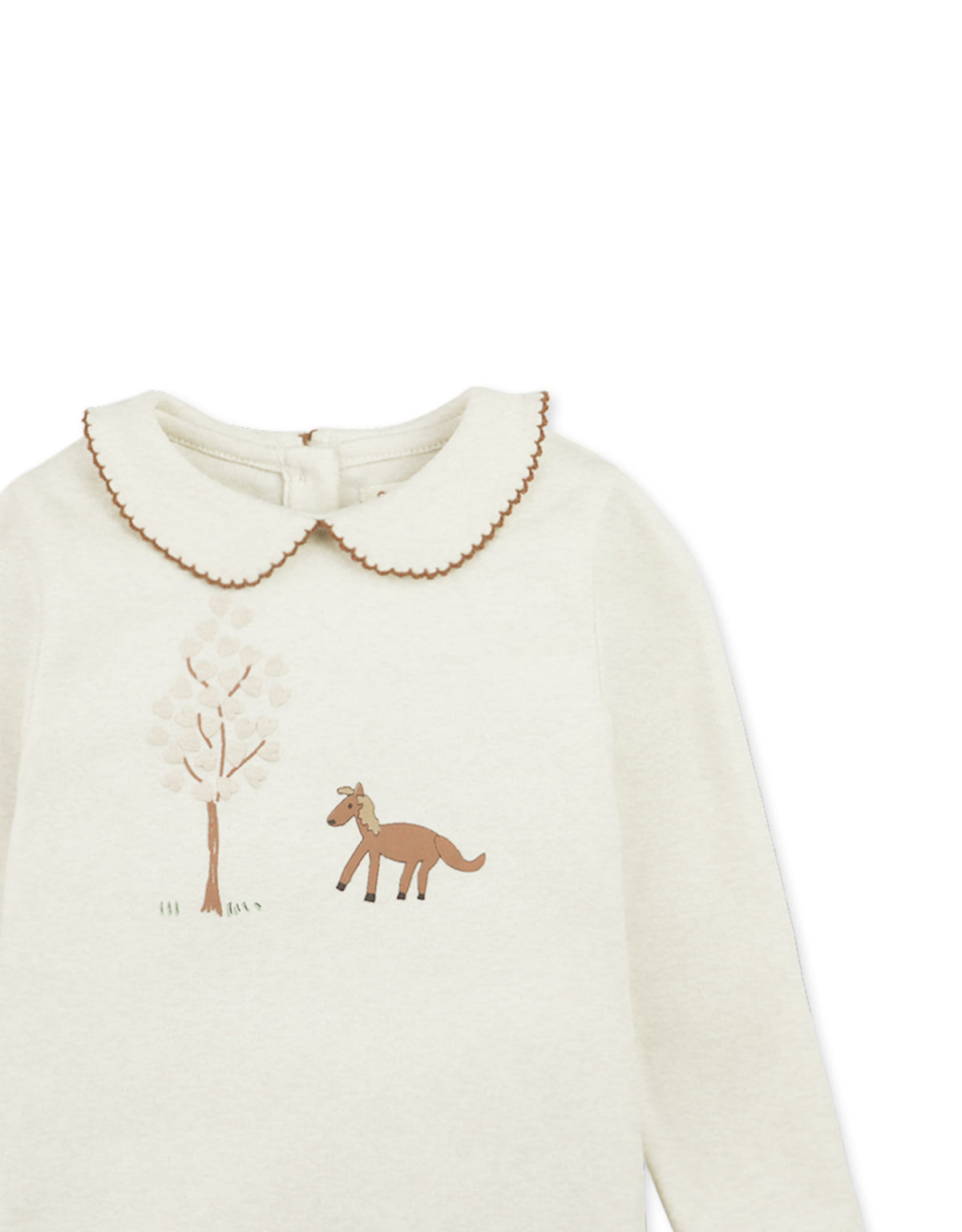 Baby Claire Long Sleeve Tee with Horse and Tree