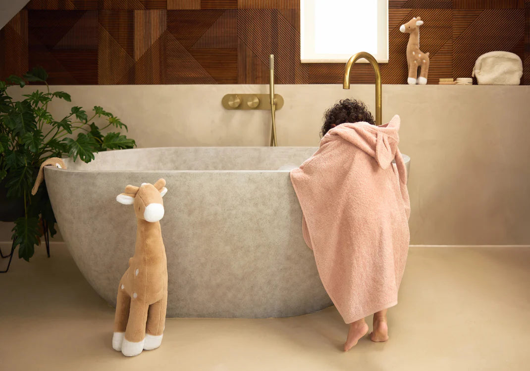 Bath Poncho - Terry Wild Rose