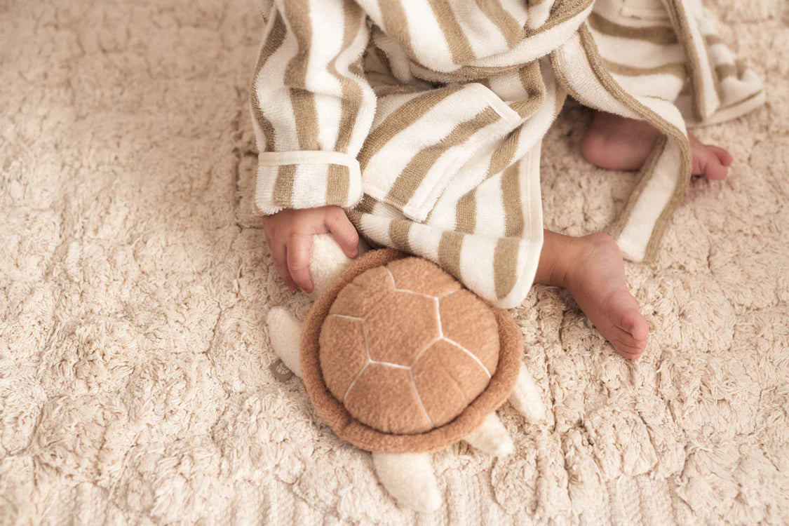 Bathrobe Stripe Terry - Olive Green