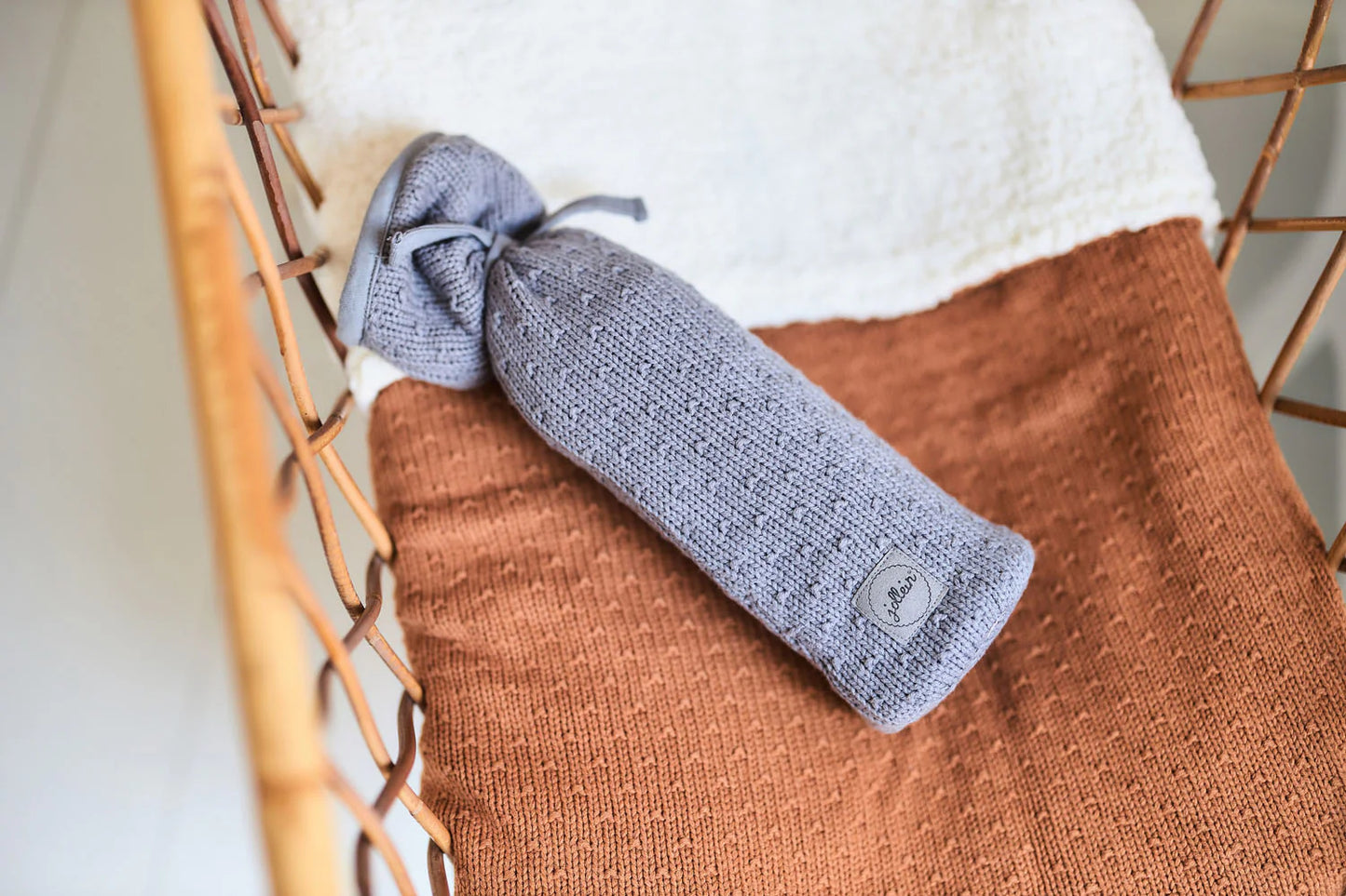 Hot Water Bottle Bag - Grey