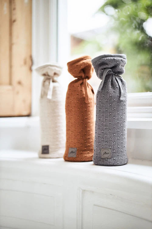 Hot Water Bottle Bag - Grey