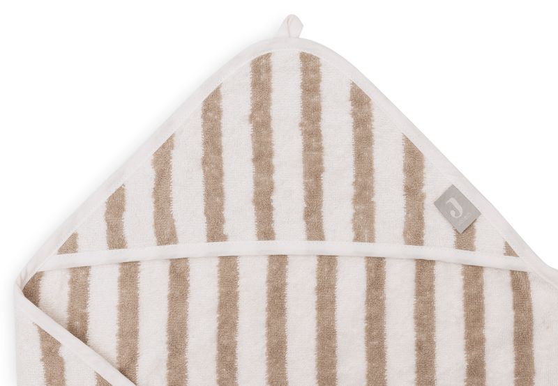 Bath Cape - Stripe Olive Green