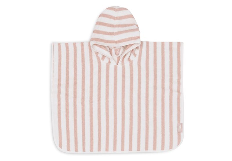 Bath Poncho Stripe - Wild Rose