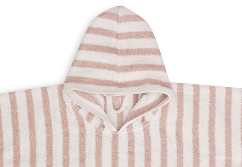 Bath Poncho Stripe - Wild Rose