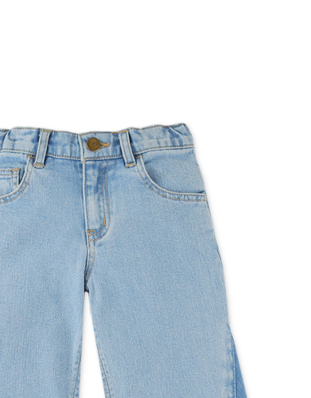 გოგონების ფართო ჯინსის ჯინსი