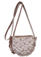 Quilted Velvet Bag with Embroideries