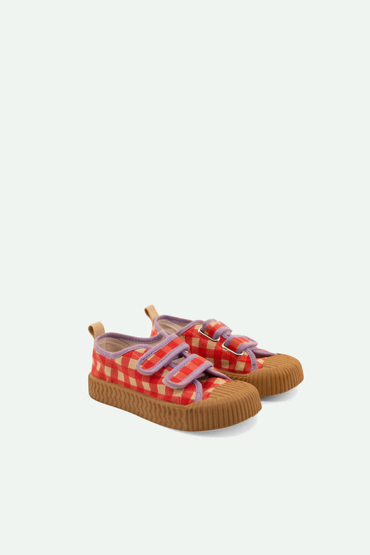 Canvas Shoes | Gingham Poppy