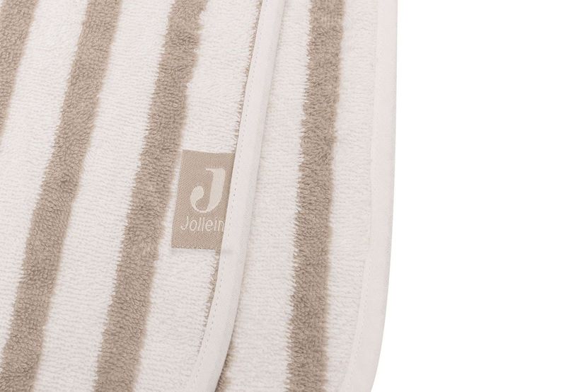 Bath Poncho Stripe - Olive Green