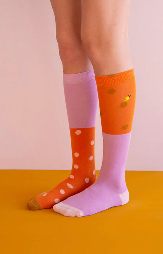 Kneehigh socks | coloured freckles