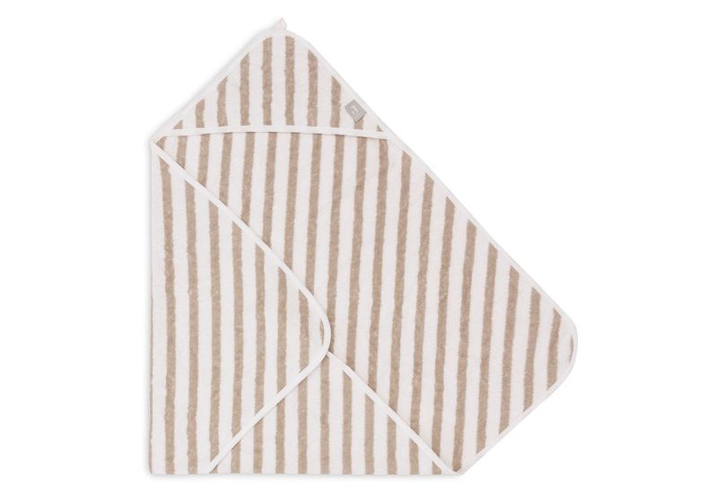 Bath Cape - Stripe Olive Green