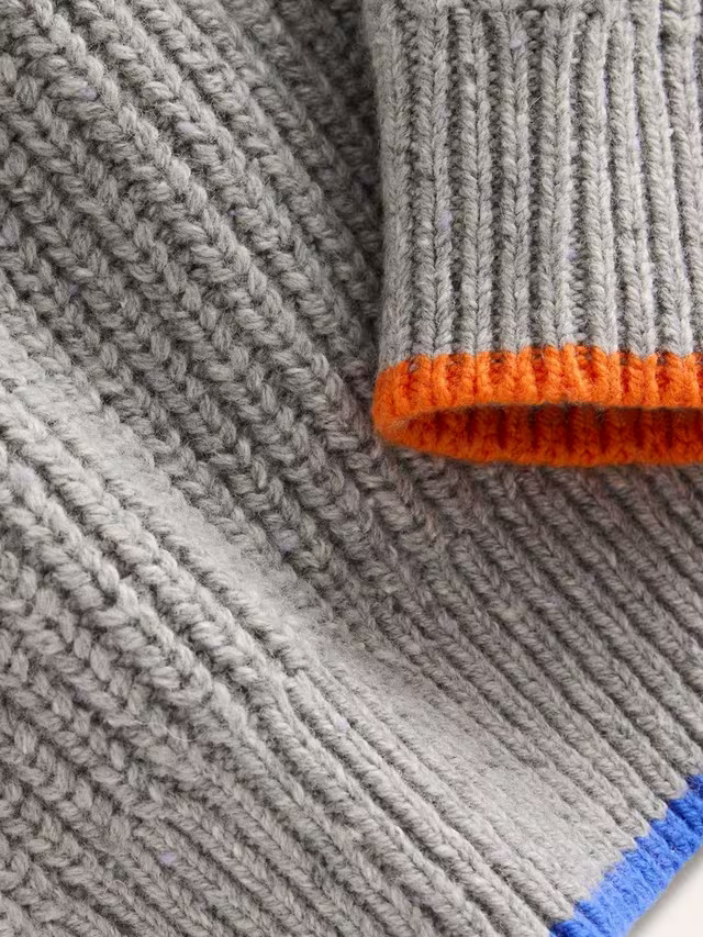 Heritage Half-Zip Jumper-Grey Marl