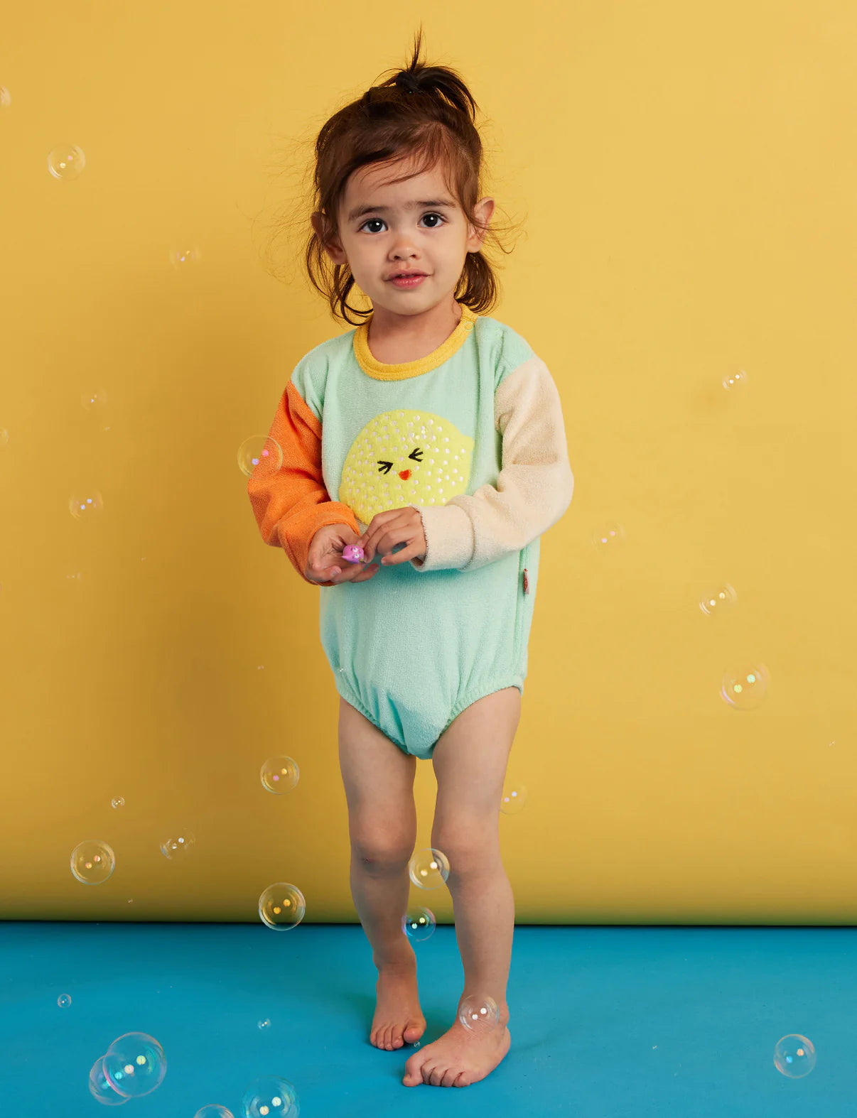 Peel Party Terry Long Sleeve Bodysuit