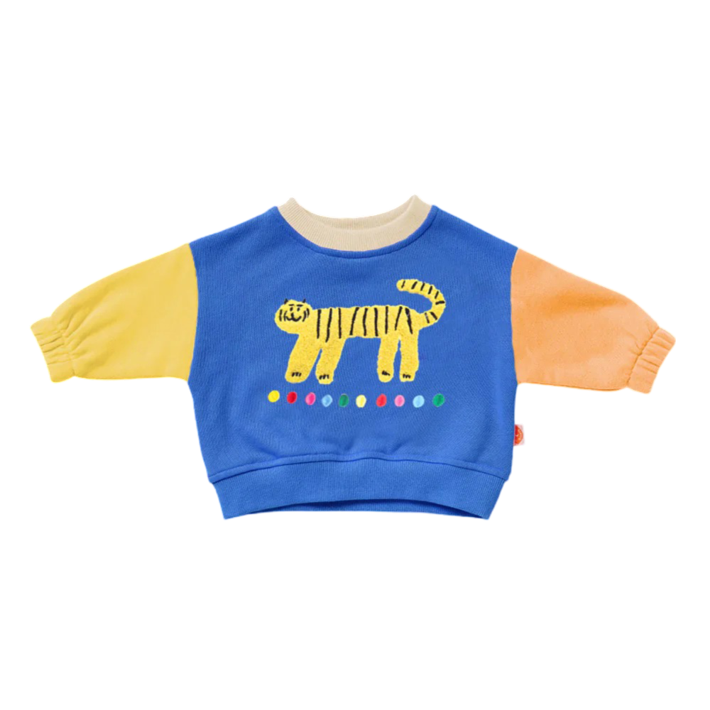 ზამთრის გართობა ლურჯი სვიტრი