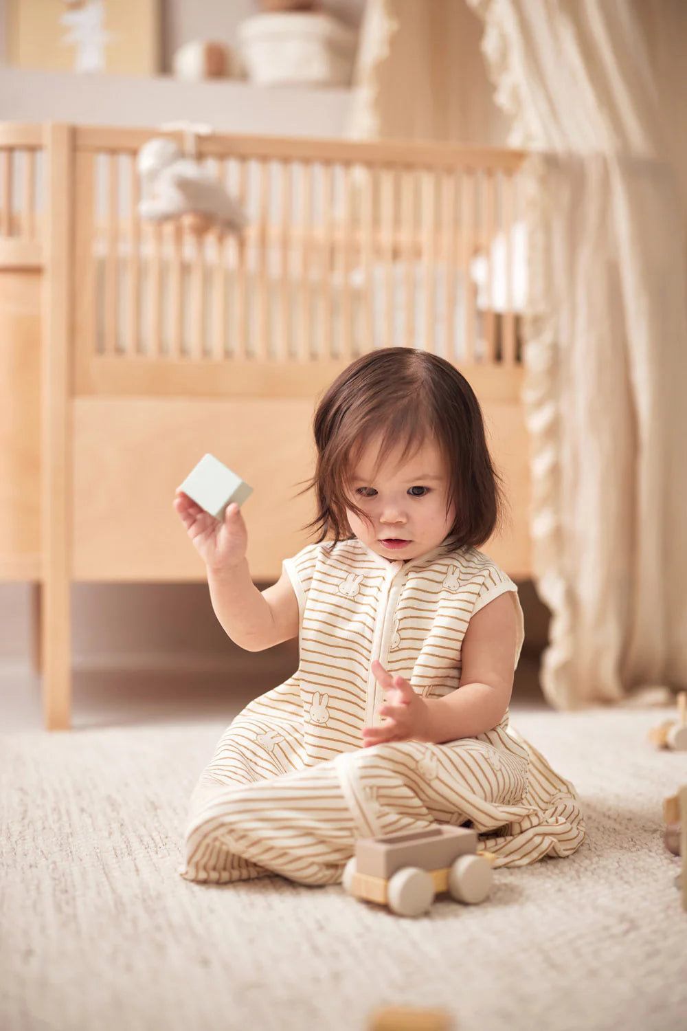 Baby Sleeping Bag Muslin Miffy Stripe