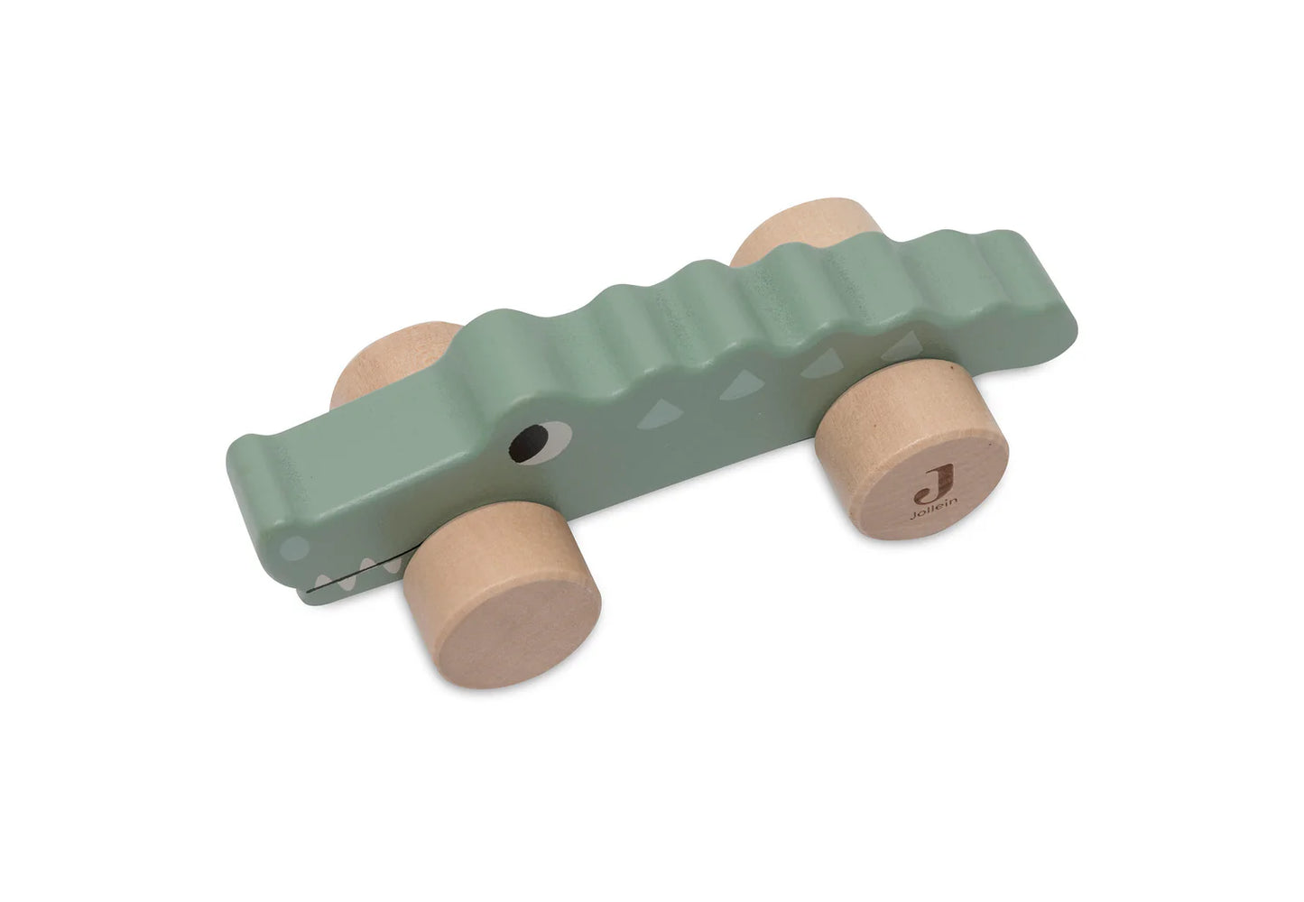 Wooden Crocodile on Wheels
