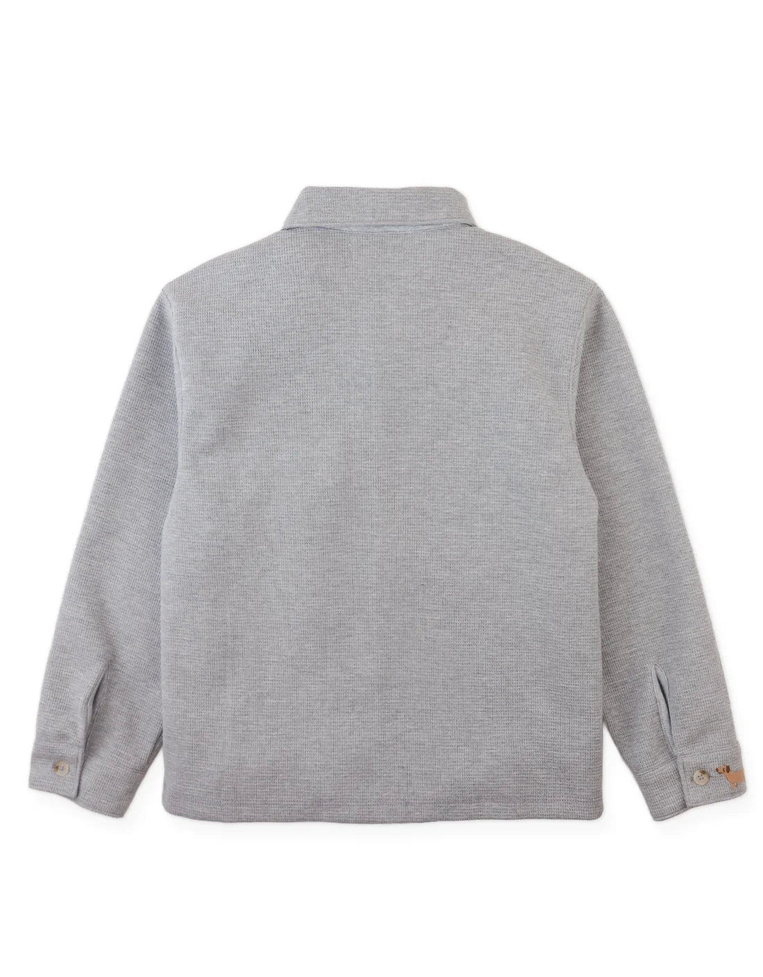 Alessandro Waffle Knit Shirt with Embroidered Cuff