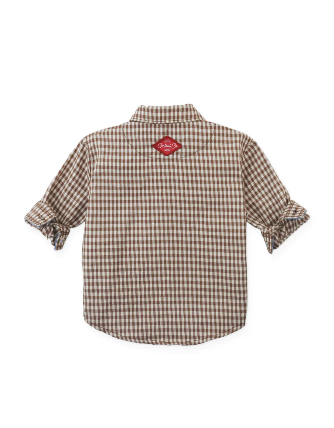 Baby Orlando Brushed Gingham Shirt With Side Pockets