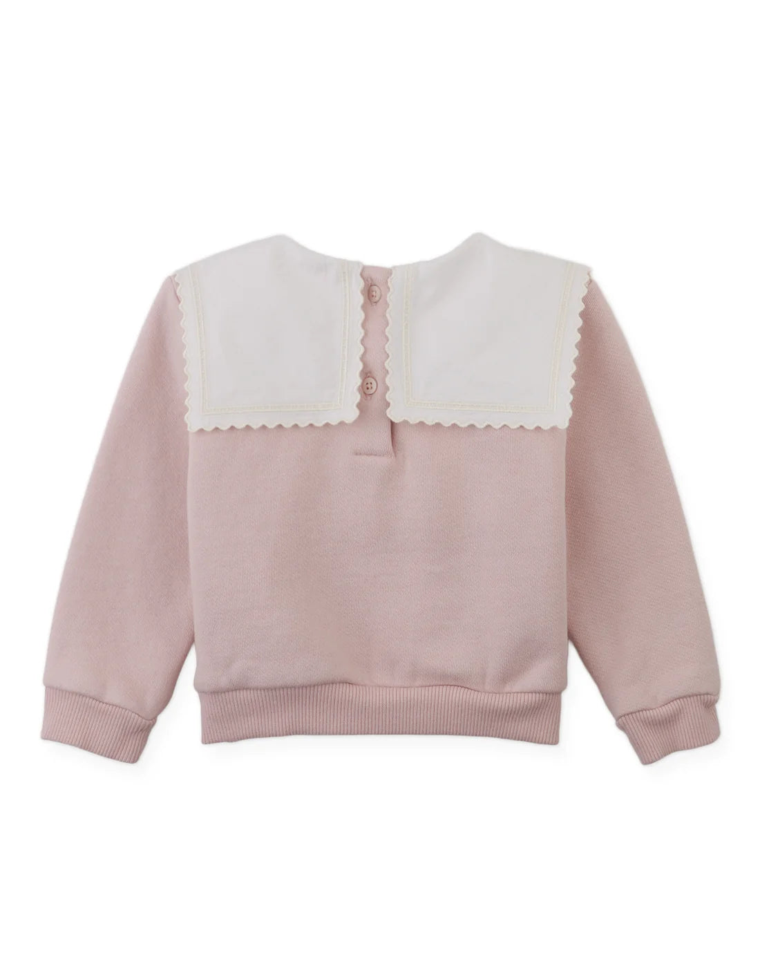 Baby Clarita Pullover with Embroidered Sailor Collar