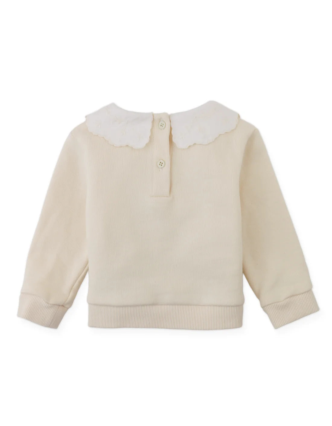 Baby Herminia Pullover with Embroidered Collar