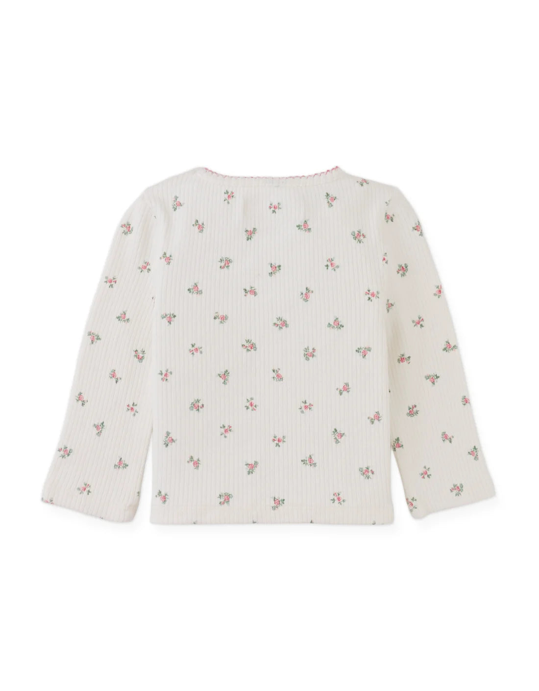 Baby Marcella Tee in All-Over Floral Print with Tiny Bow