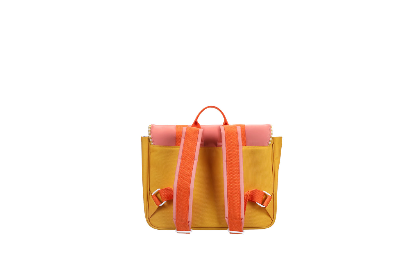 Schoolbag • Coral Pink + Sbmarine Yellow