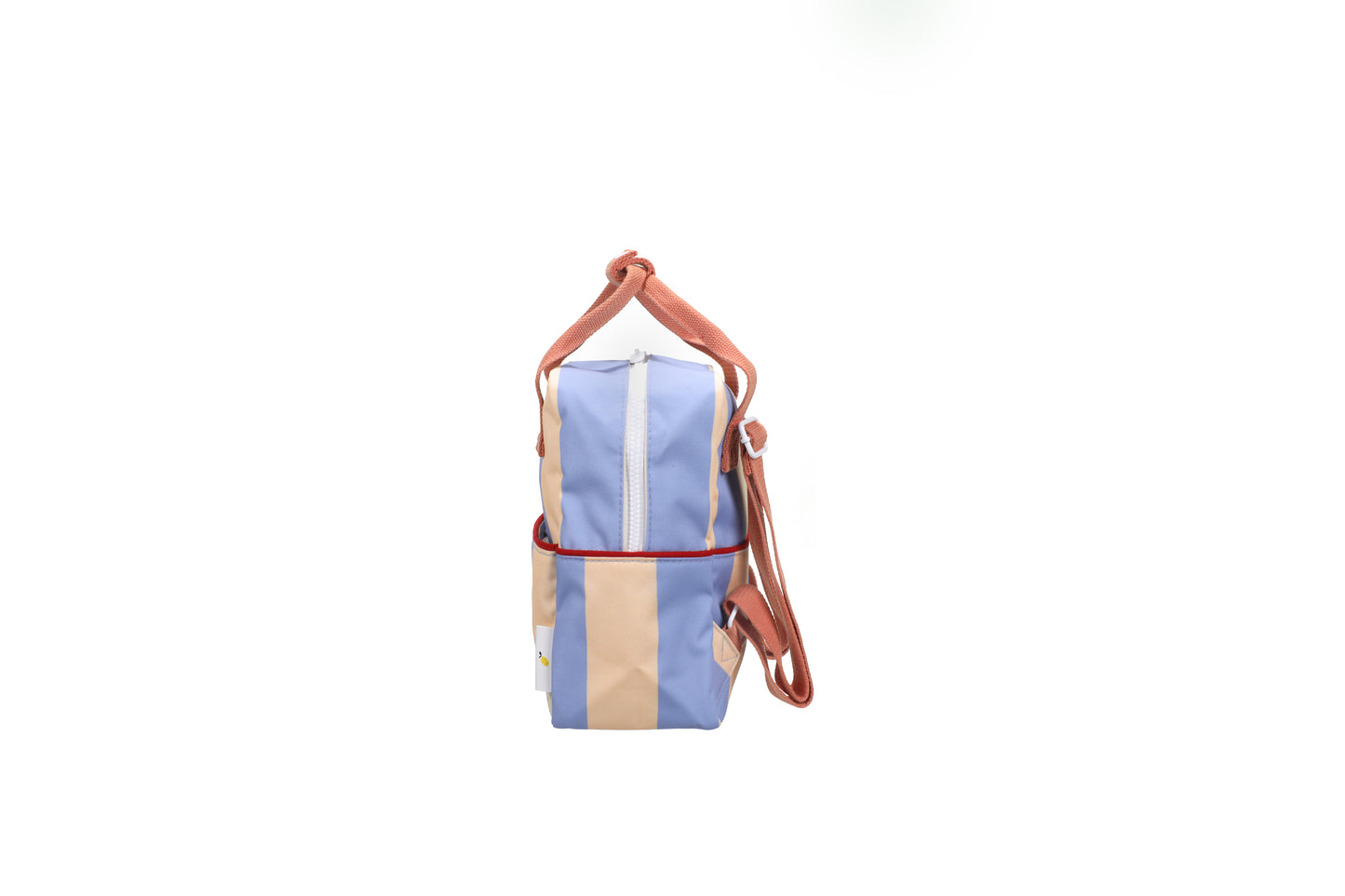 Backpack small • stripes • cloud blue + twiggy beige