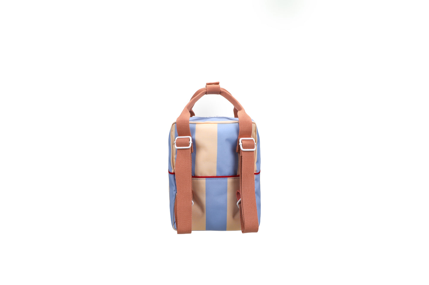 Backpack small • stripes • cloud blue + twiggy beige