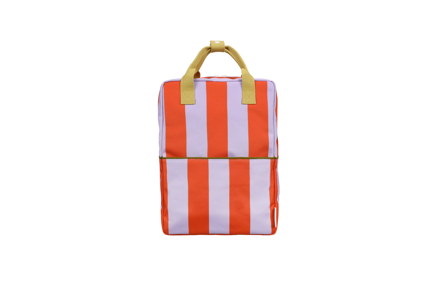 Backpack large • stripes • campfire orange + dewy lilac